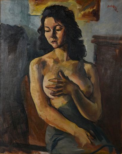 Adrien DUPAGNE (1980-1889). Inv 20. Oil on...