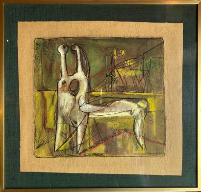 CORNEILLE (1922-2010). N°inv 25008- 32
Signed.
Painting...
