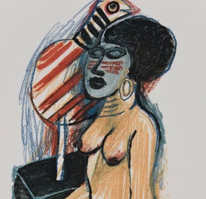 CORNEILLE (1922-2010). Inv: 85.
Signée et...