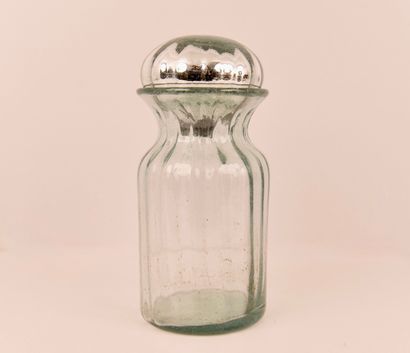 Glass jar with sulfide stopper