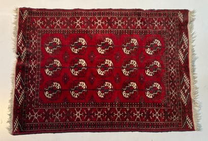 BOUKHARA. N° 25024-11. 
Small red, blue and...