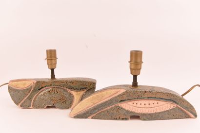Two small ceramic lamps.
Dimensions: Height...