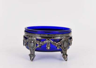 SILVER. Inv 26016-40. 4 oval salt shakers...