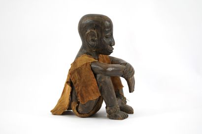 African sculpture. Seated hunter, Dogon....