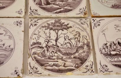 DELFT. 17th and 18th centuries. Set of 12...