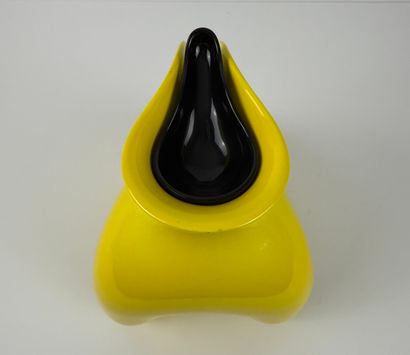 OLE JENSEN. Yellow ceramic pot or teapot,...