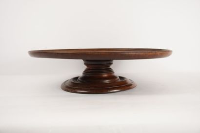 Solid mahogany turntable. England circa 1830-...