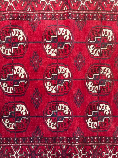 BOUKHARA. N° 25024-11. 
Small red, blue and...
