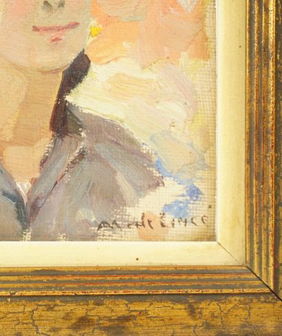 DE LINCE Marcel (1885-1958). Small portrait...