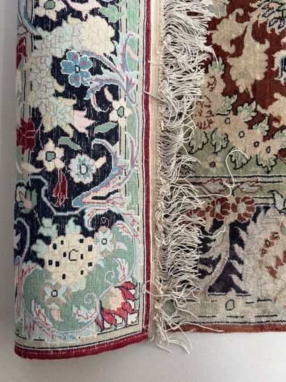 PERSIA. Silk carpet. N° 25024-17. 
Rectangular...