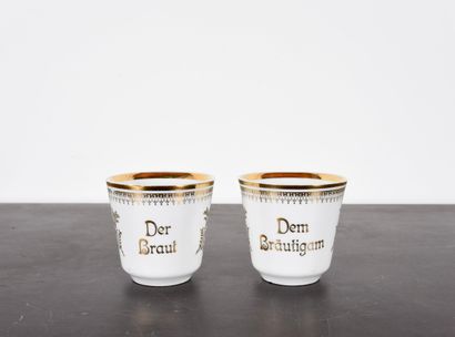 Porcelain. N°Inv: 26006-30.
Pair of wedding...