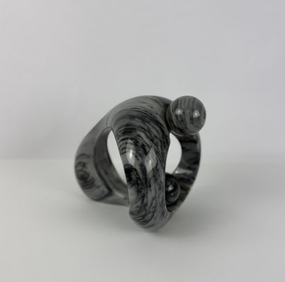 Sculpture in grey turquin marble. 20th century.
Symbolizes...