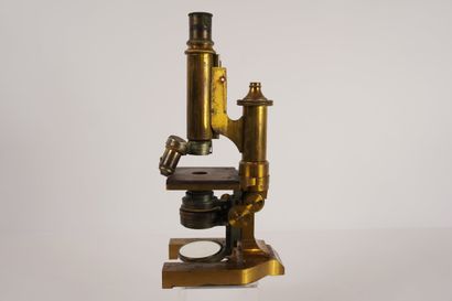 E.LEITZ WETZLAR. Brass microscope in original...