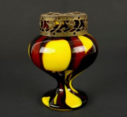 FLOWER HOLDER 015. Small blown glass flowerpick,...