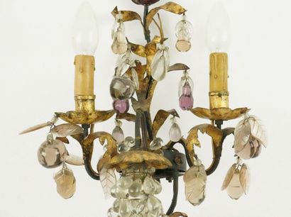 BAGUES (In the taste). Gilded wrought-iron...