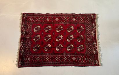 BOUKHARA. N° 25024-11. 
Small red, blue and...