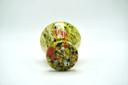 PIQUE FLEURS 030 (small). Lid in multicolored...