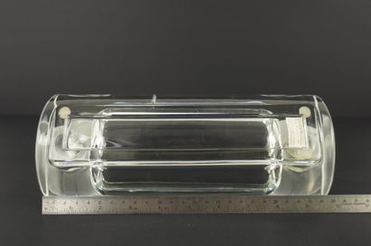 SEVRE. Crystal goblet. 
Two sparrows applied...