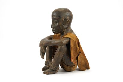 African sculpture. Seated hunter, Dogon....