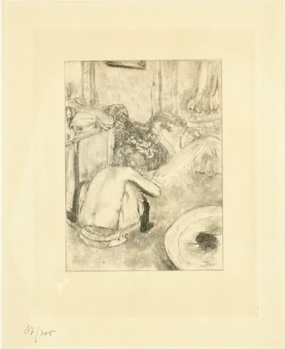 DEGAS Edgard (1834-1917) d'après. Engraving.
Intimate...