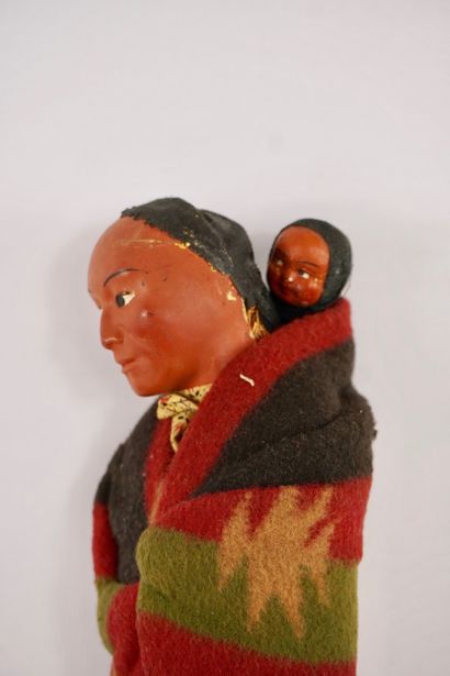 Dolls. Two antique dolls. 
One from Asia...