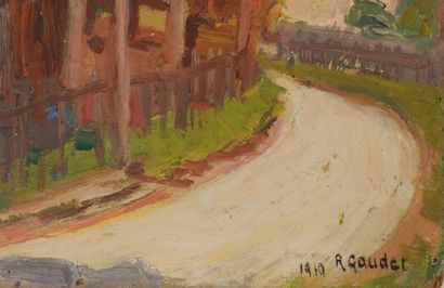 GAUDET Raymond (1899-1967). Oil on cardboard.
The...