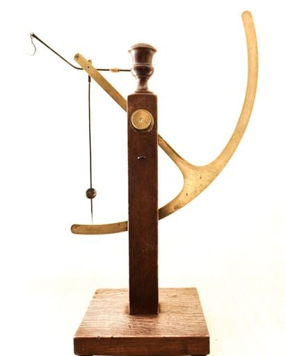 Brass scientific object. Probably a bala...