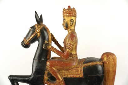 CHINA. early 20th century. Equestrian statue...