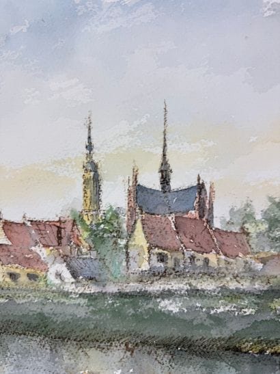 TAHON Georges (1929-2003).
Watercolor
Size:...