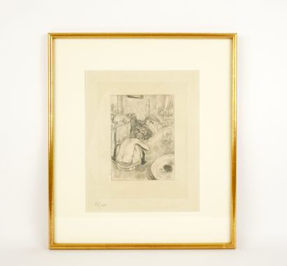 DEGAS Edgard (1834-1917) d'après. Engraving.
Intimate...