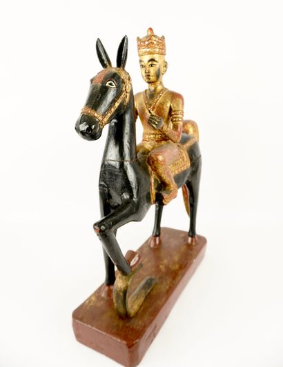 CHINA. early 20th century. Equestrian statue...