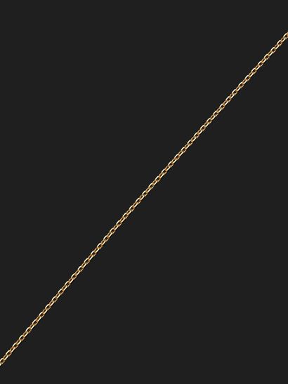 18K 750°°° yellow gold chain (hallmark: eagle...