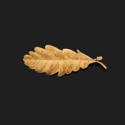 Brooch in 18K yellow gold (750°°° - hallmark:...