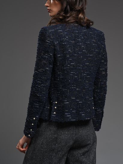 CHANEL
Spring 2004.
Blue/black/lurex jacket...