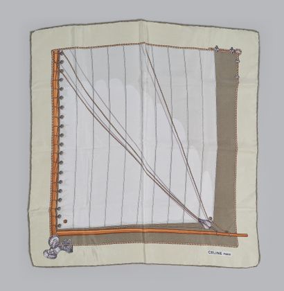 CELINE
Boat veil
Silk scarf in beige, olive...