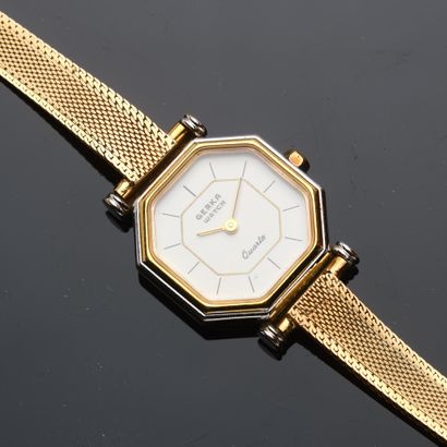 GERKA 
Montre-bracelet de dame en or jaune...