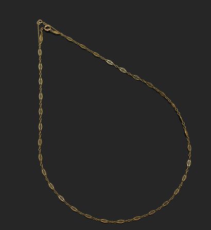 Necklace in 18K (750°°°) yellow gold with...