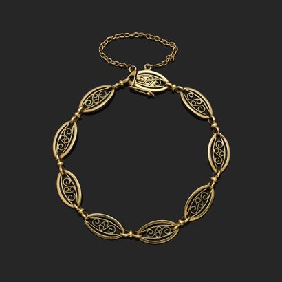 Bracelet in 18K yellow gold (750°°° - hallmark:...