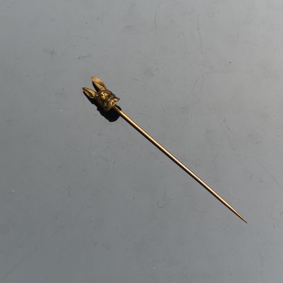 Epingle à lavallière en or jaune 18K (750°°°...