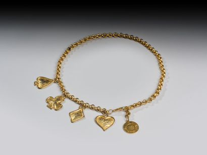 GIVENCHY
Gold-plated wide-mesh belt chain...