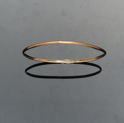 18K (750°°°) rose gold band (hallmark: eagle...