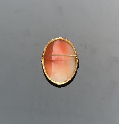 Broche en or jaune 18K (750°°° - poinçon...