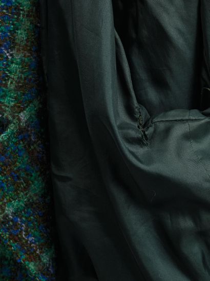 CHANEL
1980s.
Mottled blue-green jacket....