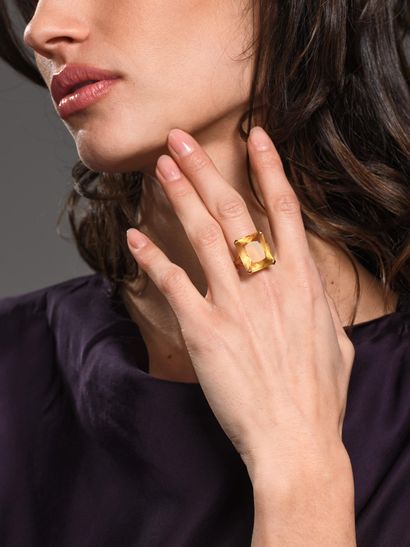 Ring in 18K yellow gold (750°°° - hallmark:...
