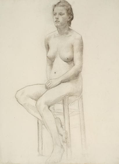 Raymond THIBÉSART (1874-1968)
Etude de nu...