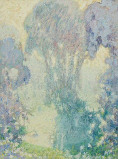 Raymond THIBÉSART (1874-1968)
L'aube.
Aquarelle...