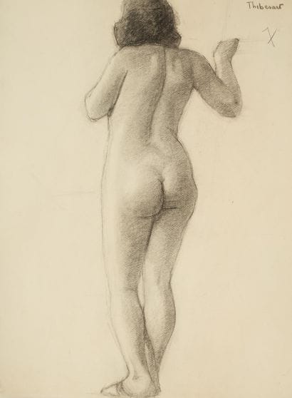 Raymond THIBÉSART (1874-1968)
Etude de nu...