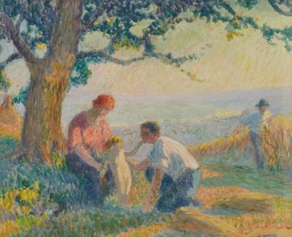 Raymond THIBÉSART (1874-1968)
Scène de famille...