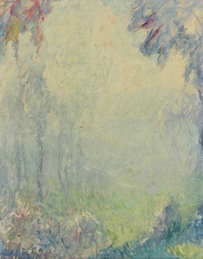 Raymond THIBÉSART (1874-1968)
La clairière.
Gouache...