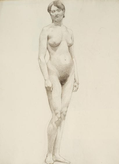 Raymond THIBÉSART (1874-1968)
Etude de nu...
